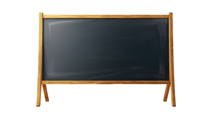 Blank blackboard isolated on PNG transparent background