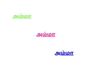 Mother text art from tamil language . background is white color. vector design.