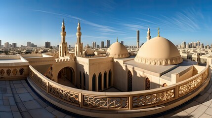 Naklejka premium artifacts dubai museum building illustration heritage design, modern exhibitions, galleries artifacts artifacts dubai museum building