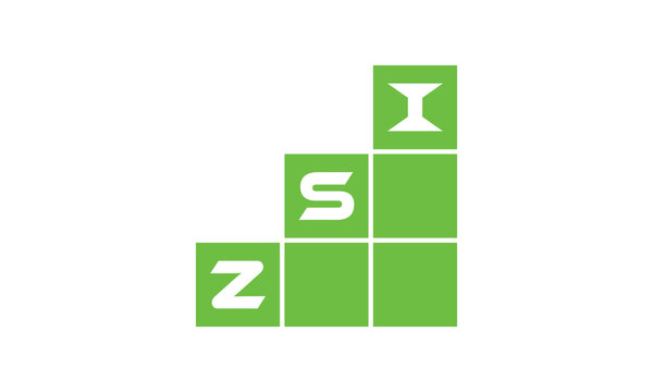 ZSI initial letter financial logo design vector template. economics, growth, meter, range, profit, loan, graph, finance, benefits, economic, increase, arrow up, grade, grew up, topper, company, scale