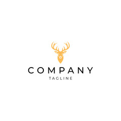 Deer logo vector icon design