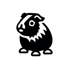 Vector pig silhouette. Pig silhouette icon