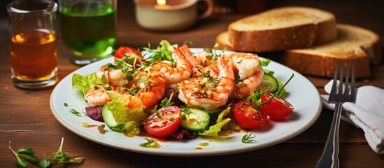 Delectable Spread of a Variety of Gourmet Dishes on a Rustic Plate