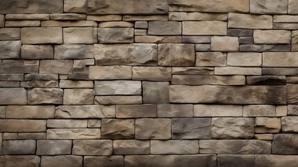 Obraz premium Rustic Brown Stone Wall Texture Background in Natural Patterns and Textures