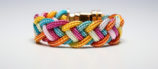 Vibrant Woven Bracelet with Gold Clasp - Colorful Handmade Jewelry for Boho Chic Looks