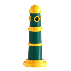 mosque minaret 3D Illustration