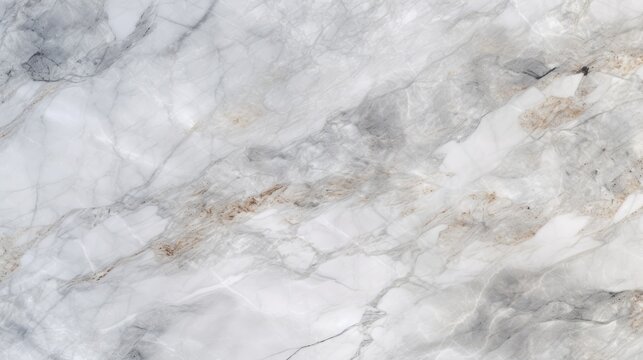 Elegant White Marble Texture with Dark Brown and Grey Veins for Stylish Interior Design