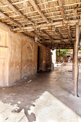 Obraz premium The reconstructed old part of the Dubai city - Al-Bastakiya quarter in the Dubai city, United Arab Emirates
