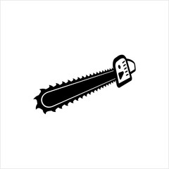 Chainsaw Icon, Chain Saw Icon, Tool Icon