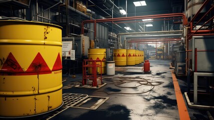 emergency safety chemical plant illustration response training, ppe regulations, compliance containment emergency safety chemical plant