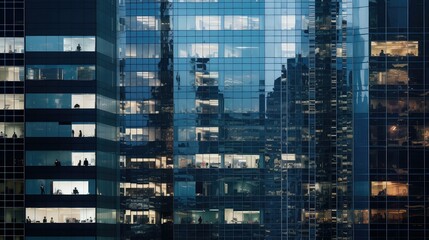 Fototapeta na wymiar modern cityscape office building illustration skyline glass, highrise city, tower downtown modern cityscape office building