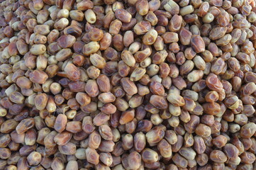close up of a pile of lentils