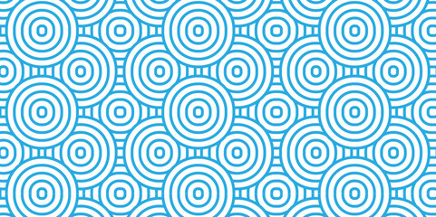 Overlapping Pattern Minimal diamond geometric waves spiral transparent and abstract circle wave line. blue seamless tile stripe geometric create retro square line backdrop pattern background.