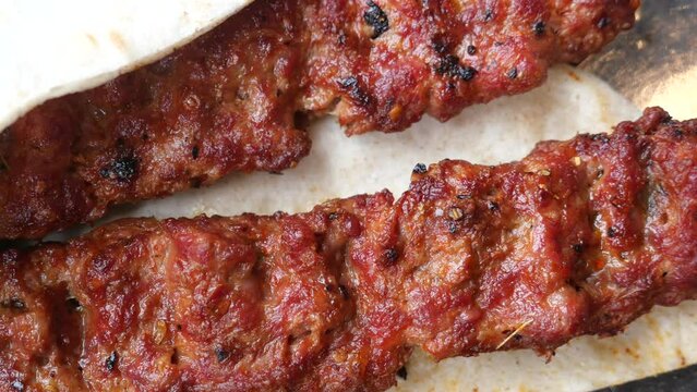 Traditional Turkish Cuisine Meatball Akhisar Kofte