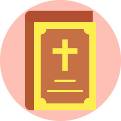 Obraz premium Bible Block Flat Style