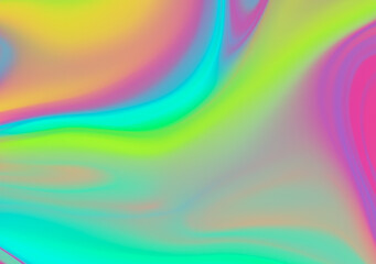 Curve Dynamic Fluid Liquid Wallpaper. Light Pastel Cold Color Colorful Swirl Gradient Mesh. generative AI