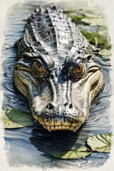 the creature with a crocodile head