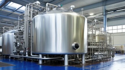 industrial tank food processing illustration production storage, steel mixing, blending cooking industrial tank food processing - obrazy, fototapety, plakaty