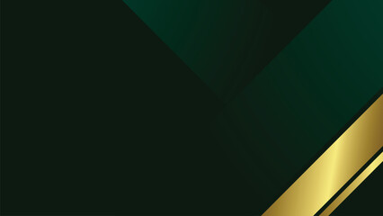 abstract green and gold luxury background