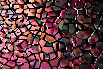 Pink and black texture abstract background linear wave voronoi magic noise wallpaper brick musgrave line gradient 4k hd high resolution stripes polygon colors stars clouds Generative AI