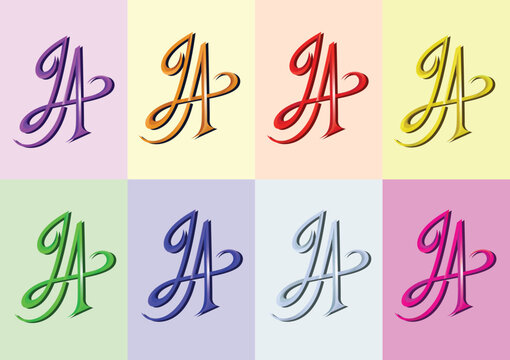 Colorful LA Elegant Logotype