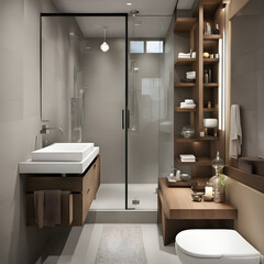 Small bathroom with modern style