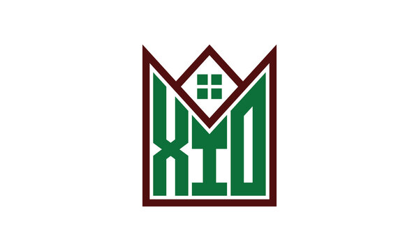 XIO initial letter real estate builders logo design vector. construction, housing, home marker, property, building, apartment, flat, compartment, business, corporate, house rent, rental, commercial
