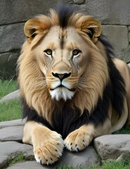 portrait of a lion, Generative AI