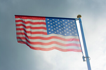 American Flag Wave Close Up for Memorial Day or 4th of July