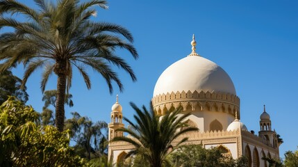 Fototapeta na wymiar architecture dome mosque building illustration islamic design, structure worship, minaret courtyard architecture dome mosque building