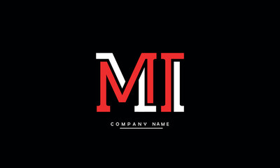 MI, IM, M, I Abstract Letters Logo Monogram