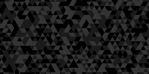 Abstract black and white background. Abstract geometric pattern gray and black Polygon Mosaic triangle Background, business and corporate background.