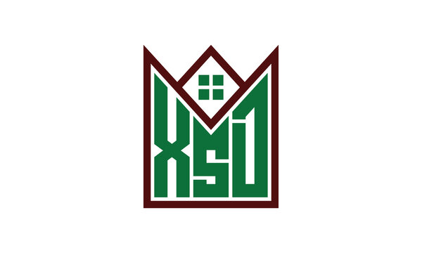 XSD initial letter real estate builders logo design vector. construction, housing, home marker, property, building, apartment, flat, compartment, business, corporate, house rent, rental, commercial