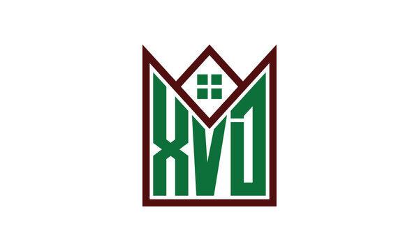 XVD initial letter real estate builders logo design vector. construction, housing, home marker, property, building, apartment, flat, compartment, business, corporate, house rent, rental, commercial