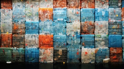 eco plant plastic manufacturing illustration friendly biodegradable, technology innovation, recycling packaging eco plant plastic manufacturing