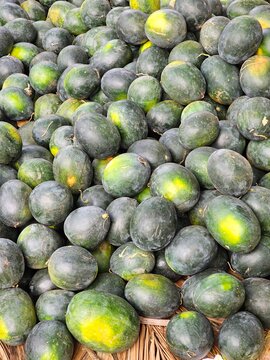Close up of Kiran watermelons in mysore, Karnataka,India. 