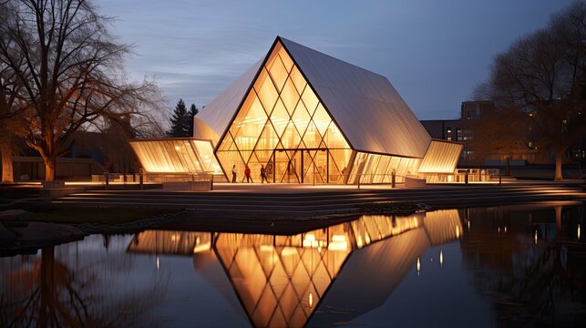 classic architecture library building illustration facade interior, materials construction, space light classic architecture library building