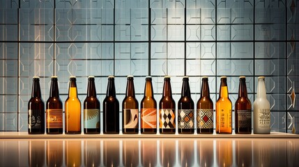 lager modern brewery beer illustration hops barrel, sour pilsner, session micro lager modern brewery beer - obrazy, fototapety, plakaty