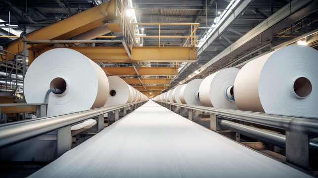 conveyor equipment paper mill illustration dryer press, roll cutter, shredder digester conveyor equipment paper mill
