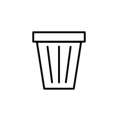 trash line icon