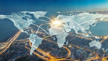 flight air route map,world map back ground