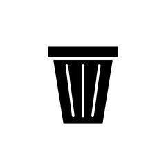 trash glyph icon