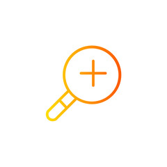 Fototapeta premium zoom in gradient icon