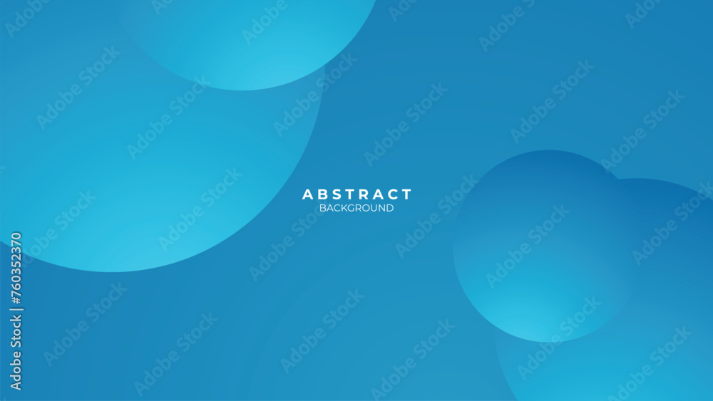 Wall mural modern blue abstract background template with geometric style