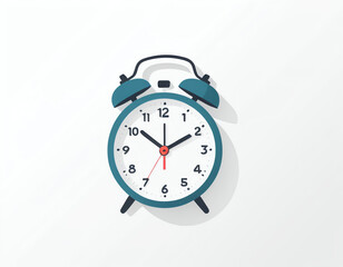 alarm clock on white background