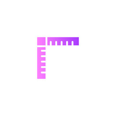 ruler gradient icon