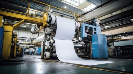 machinery print paper mill illustration pulp industry, manufacturing technology, equipment process machinery print paper mill