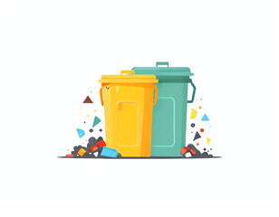 can with recycle bin