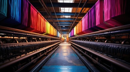 yarn color textile mill illustration loom thread, weave silk, wool linen yarn color textile mill