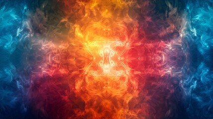 宝石の万華鏡マンダラのサイケデリックアート